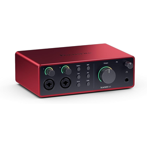 For Scarlett 4i4 (4th Generation) Red USB <strong>Audio</strong> <strong>Interface</strong> for Musicians Songwriters Creators External Installation Method - Product Image 1