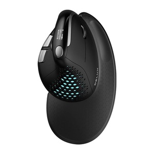 Delux M618XSD Seeker ergonomische vertikale Maus mit OLED-Bildschirm 4000DPI wiederaufladbar 1000mA abnehmbare Rückenabdeckung für <span class=keywords><strong>Computer</strong></span>