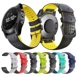Garmin Fenix 6X 6 6S Pro 5X 5 5S Plus 3 3HR945 Easy Fitクイックリリースリストストラップ用26mm22mmスポーツシリコンウォッチバンド - Product Image 1