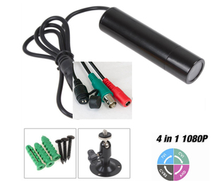 1080P 防水闭路电视摄像机 CMOS 2000TVL AHD 迷你微型子弹相机 3.6毫米镜头 2MP 针孔安全摄像机工作 AHD 硬盘录像机