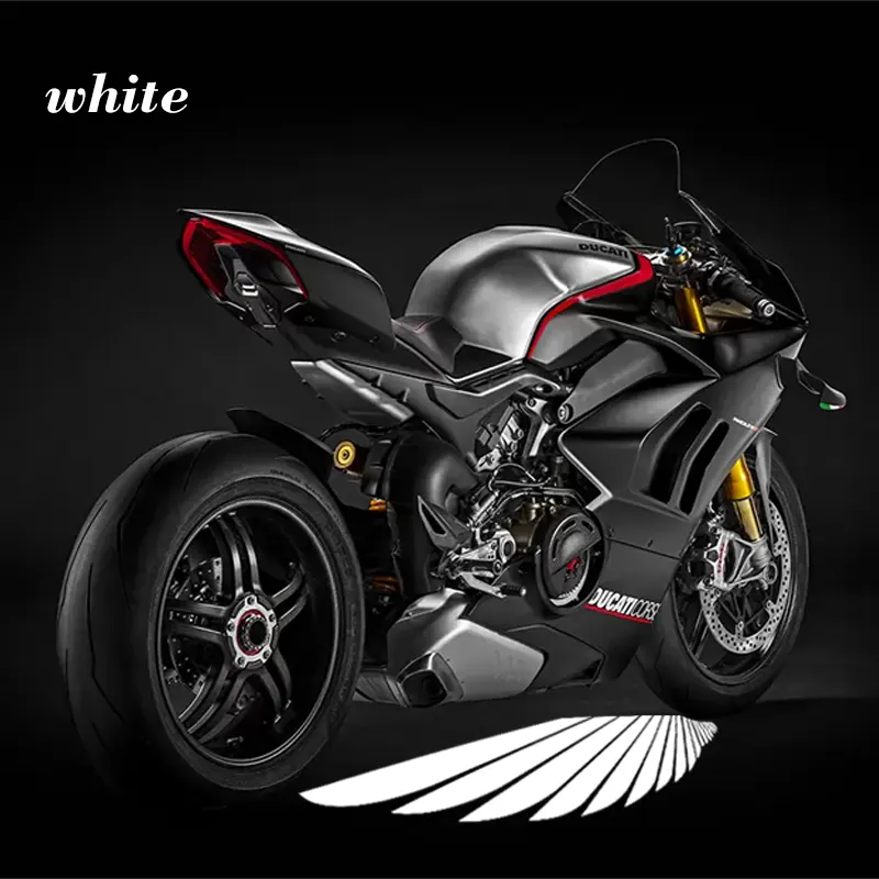 Lumière de bienvenue pour moto, décoration design, ailes d'ange, projection HD