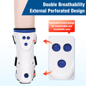دعامة جبيرة مريحة قابلة للتعديل من النيلون للكاحل من النيوبرين مثبت القدم لتثبيت كسر الكاحل وإعادة التأهيل - Product Image 3