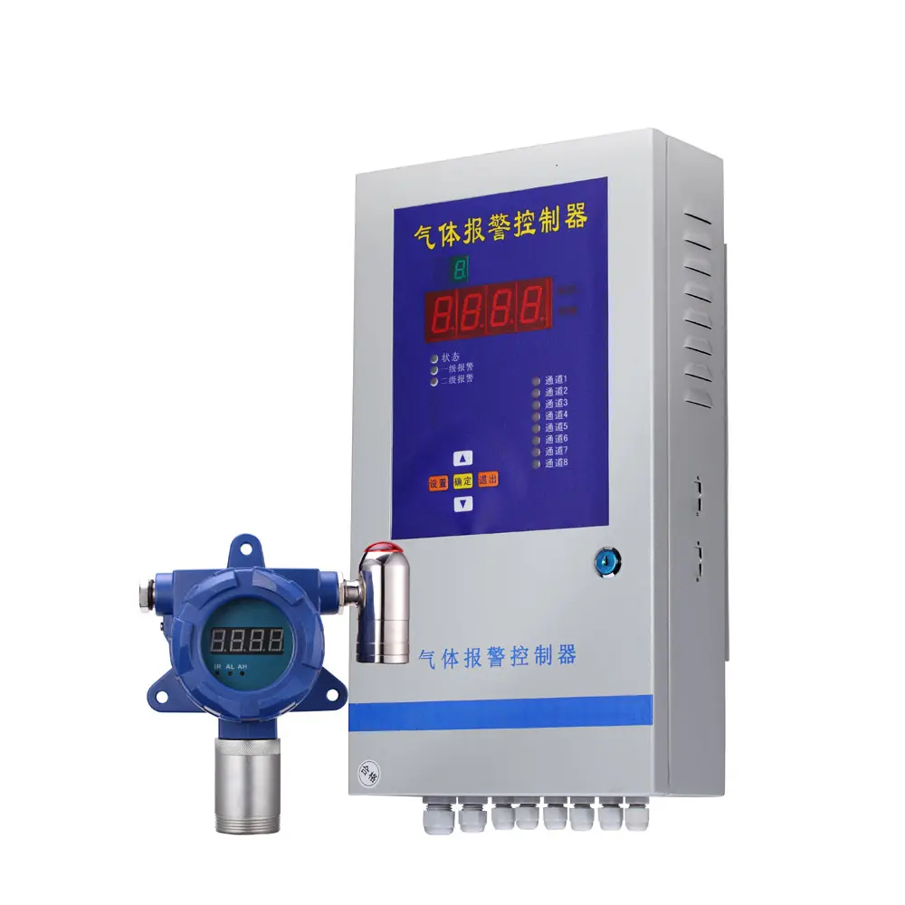 Stationary O2 Sensors Gas Detector 0-100%VOL With Analog Output 4-20mA RS485 Oxygen Gas Analyzer
