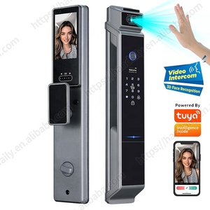 Commercio all'ingrosso Tuya Wifi Smart serratura della porta con tastiera elettronica NFC 3D riconoscimento del volto codice digitale della vena di palma serratura della porta di impronte digitali - Product Image 1