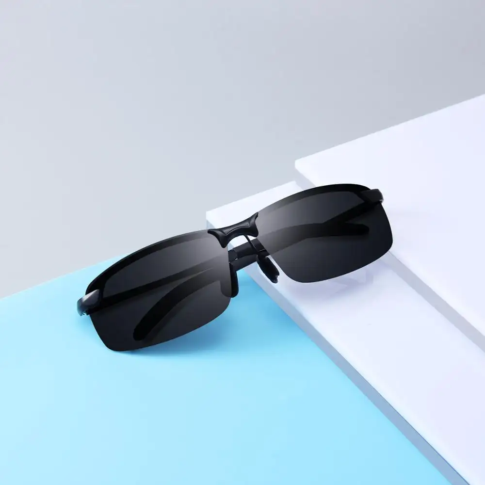2022 UV400 plastic frame private label polarized sunglasses day night driving glasses
