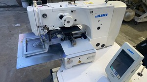 Gebrauchte Jukis 210EN 1510 Muster nähmaschine mit Computer programmierung Direkt antriebs system 150x100mm