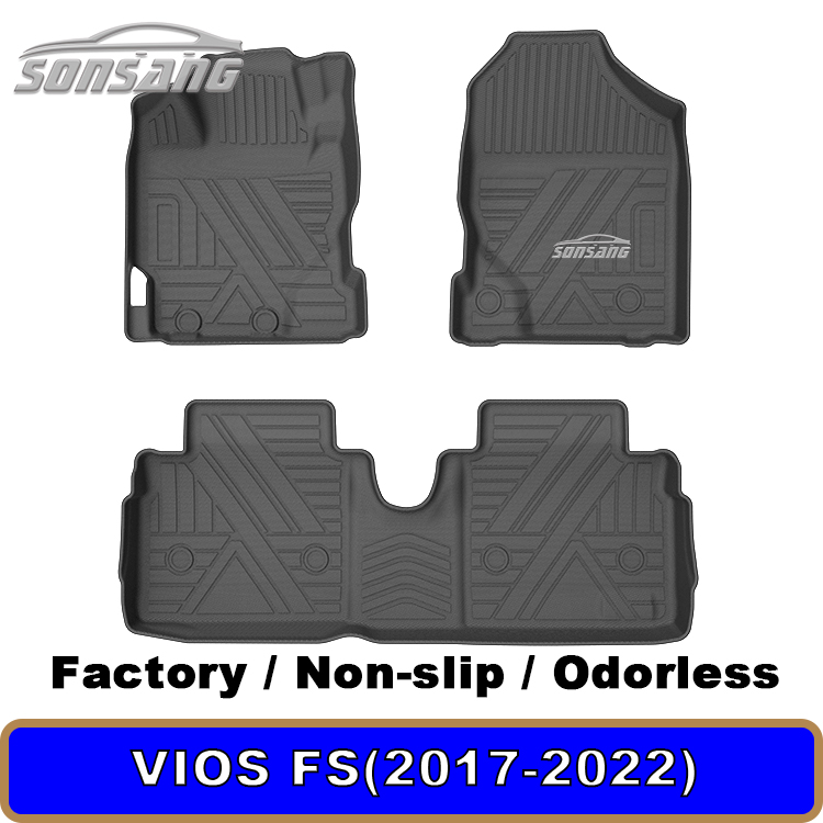 2017-20202สำหรับเสื่อรถ Vios FS