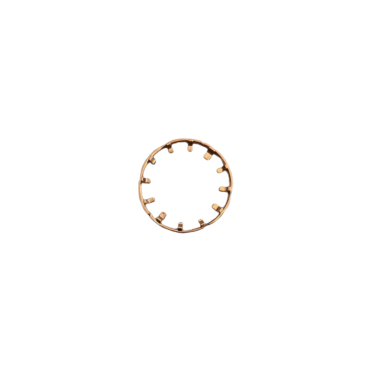 Rose gold scale ring