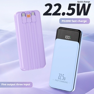 <strong>New</strong> Built-in Power Bank With Fast Charging of 10000mAh Real Capacity Portable Mobile Power Supply Customized logo - Product Image 2