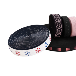Banda elástica ancha impresa personalizada Patrones personalizados Ropa Deporte Decoración Cinturón Sujetadores de gancho y bucle - Product Image 1