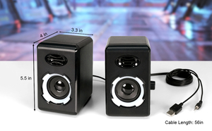 Mini altavoces para computadora Altavoz pequeño para computadora portátil de 10W con luz RGB Altavoz de escritorio alimentado por USB con control de volumen - Product Image 5
