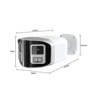 Two Way SD Card Slot Dual Lens 180 Degree View 24/7 Colorful Images 4MP Full Color Panoramic POE <strong>IP</strong> <strong>Camera</strong> - Product Image 2