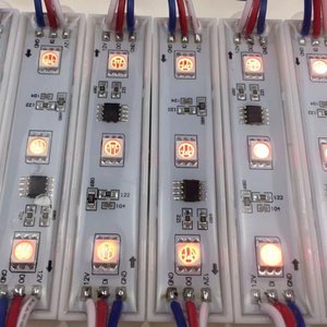 Modulo Led RGB 12V RGBIC 3 Led Light Full Color Chasing Mini SMD 5050 moduli Led per telecomando a iniezione per LightBox - Product Image 6