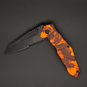 Có Thể Gập Lại Ngoài Trời Bán Sỉ Survival Dao Gấp Karambit Săn Bắn Màu Đen Lưỡi Dao Và Nhôm Chiến Thuật Dao Cắt - Product Image 3