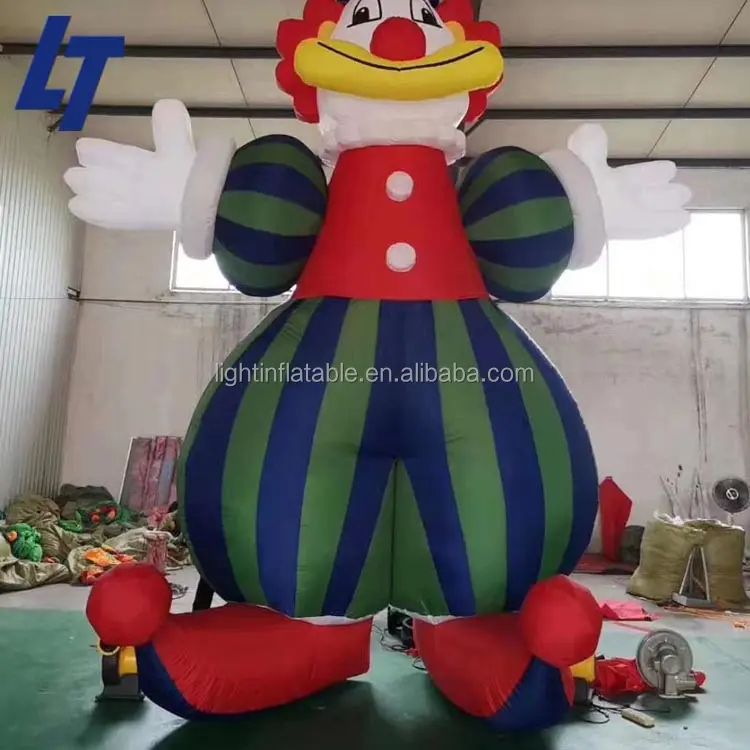 Disfraz de payaso inflable para exteriores, disfraz de payaso gigante hinchable, ligero, H650