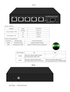 10G SFPスロット管理POEスイッチを備えた5ポート2.5GWEB管理スイッチ - Product Image 3