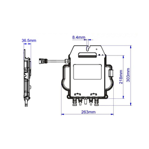 Aps yüksek verimli mikro invertör ızgara çift MPPT 800w Apsystems güneş mikro invertör - Product Image 2