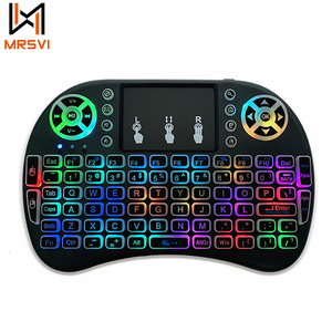 Teclado para ordenador portátil MRSVI i8, fabricante de Color retroiluminado RGB, retroiluminación portátil mecánica personalizada, Mini teclado de ratón inalámbrico para jugadores