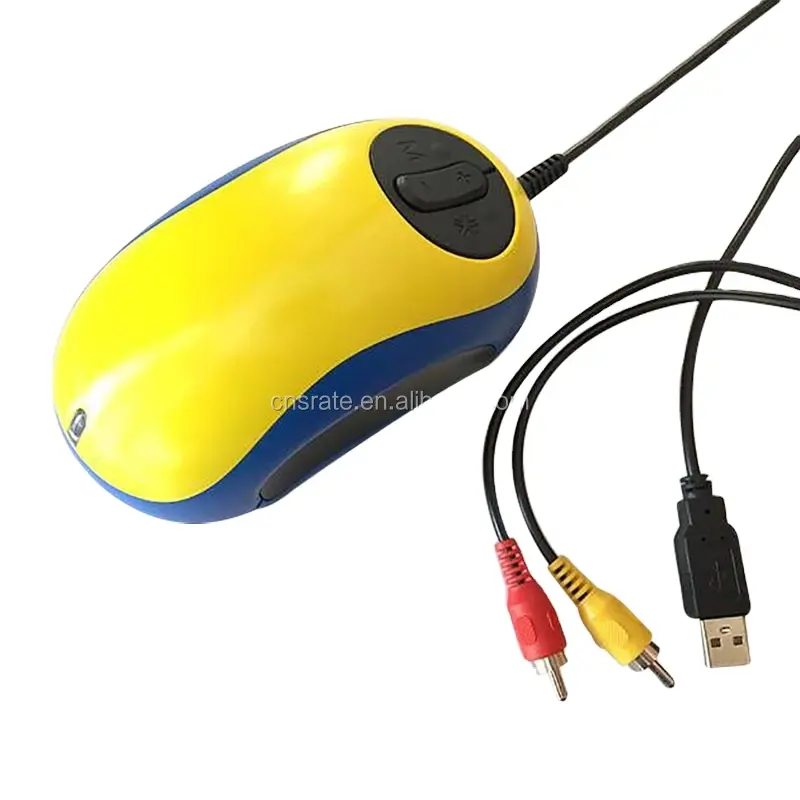 نمط الفأرة مع ماوس صوتي سلكي, مكبرات صوت إلكترونية متوفرة باللون الأصفر