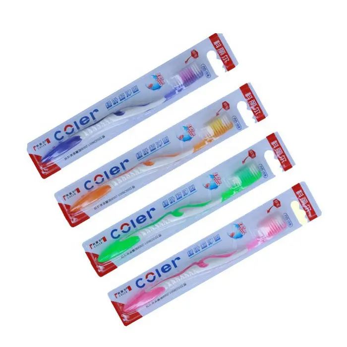 Personalizado Toothbrush Embalagem plástico slide Blister cartão embalagem escova de dentes blister pack cartão inserir embalagem bandeja