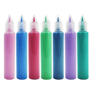 Lebendige Farben ungiftig Permanent DIY Glitter 3D Stoff Farbe Farbe