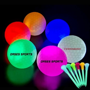 定制彩色恒定闪光灯夜间发光发光二极管高尔夫球 - Product Image 5