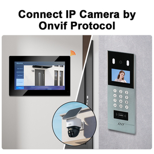 UTP Cable Digital <strong>IP</strong> POE Smart Doorbell <strong>Intercom</strong> Citofono Wifi Tuya Touch Screen 7 Inch Audio <strong>Video</strong> <strong>Intercom</strong> <strong>System</strong>