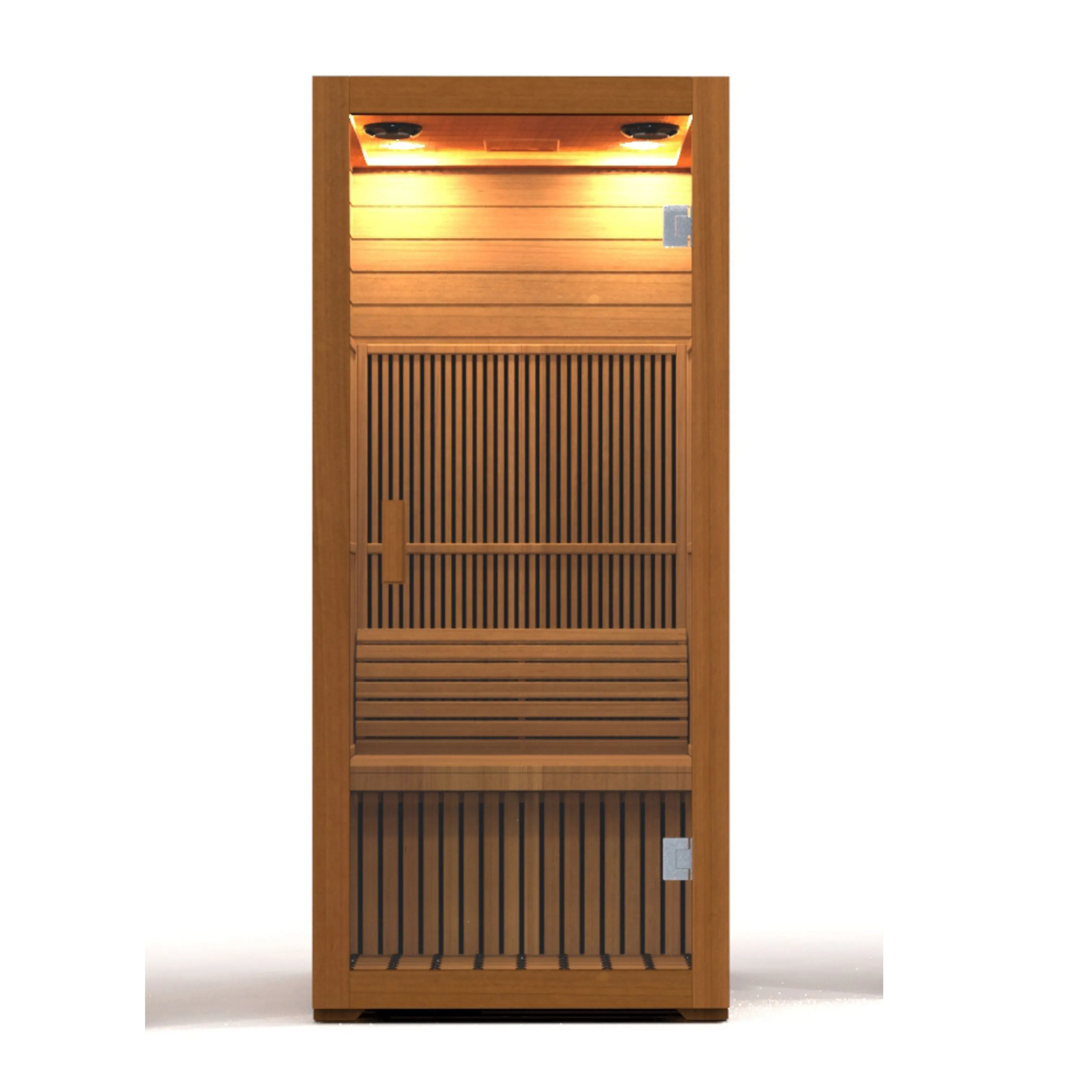 2023 nuevo diseño de madera para el hogar Sauna vapor seco 1 Personas sauna de vapor infrarrojo hacer belleza