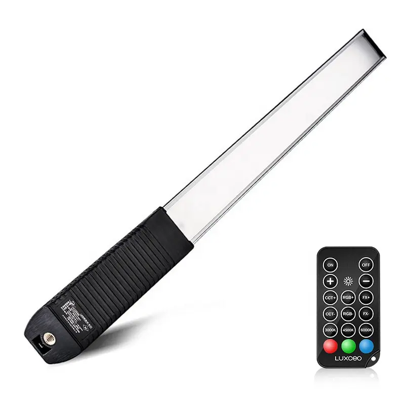 Telecomando a LED in alluminio portatile alimentato a batteria RGB portatile cambia colore LED foto Video luce di riempimento per riprese di Film