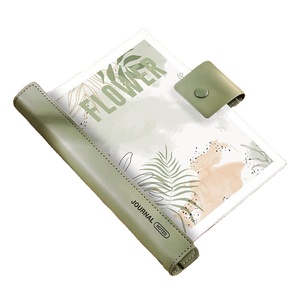Copertina in Pvc di vendita calda a fogli mobili A5 A6 Budget Planner simpatici quaderni trasparenti per studenti riviste all'ingrosso Logo personalizzato