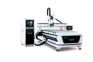 Máquina automática de talla de madera Cnc de 4x8 pies, enrutador Cnc de trabajo a la venta, máquina Cnc de madera 1325 E 3, máquina de anidación Excitech 6kw - Product Image 4