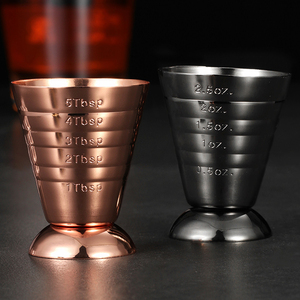 75ml 5tbsp 2.5oz sihirli Jigger japon Bar araçları paslanmaz çelik ölçüm fincan 3 ölçekler sihirli tedbir ons Jigger - Product Image 2