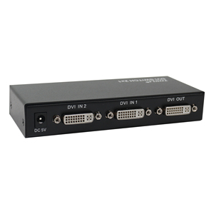 Tonli 4K 1080p 2-to-1 <strong>DVI</strong> Video Selector Black Splitters &amp; Converter with 2 <strong>Inputs</strong> and 1 <strong>Output</strong> Supports 2-to-1 <strong>DVI</strong> Switch - Product Image 6