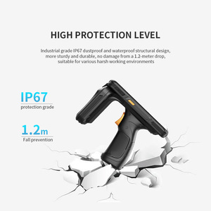 Uhf RfidリーダーAndroid 10長距離ハンドヘルドRfidリーダー4G WIFI BlueToothインダストリアルIP67 ISO 18000-6C - Product Image 6