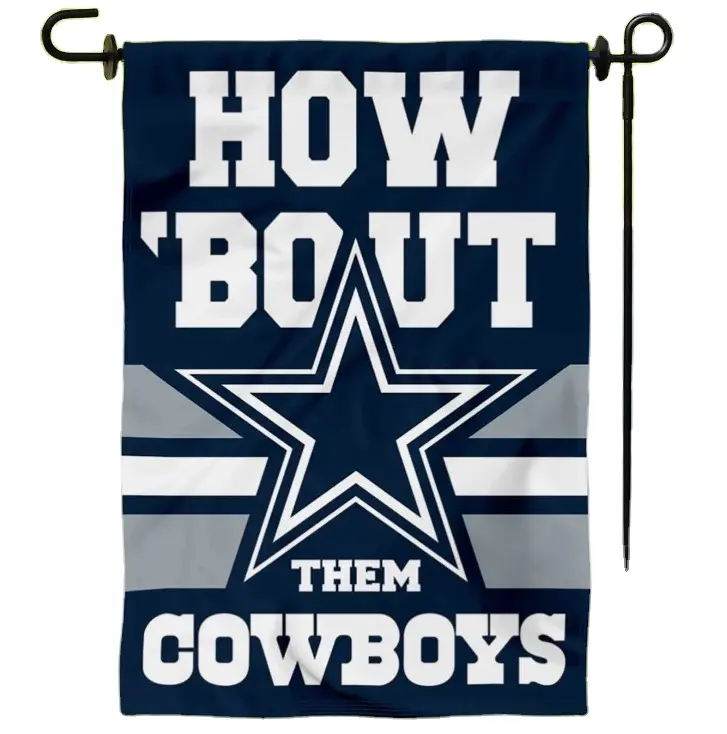 Dallas Cowboys How Bout Them Cowboys Garden Yard Banner Flag