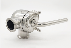 AOMITE Sanitary Stainless Steel Manual Plug Valve SMS TC DIN Union Tri Clamp <strong>square</strong> Ball Valve Non Retention 3 <strong>Way</strong> Plug Valve - Product Image 5