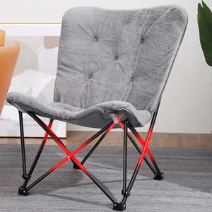 Promosyon katlanır ay kapalı sandalye rahat sandalye kelebek sandalye yatak odası okuma için şezlong oturma odası için - Product Image 6