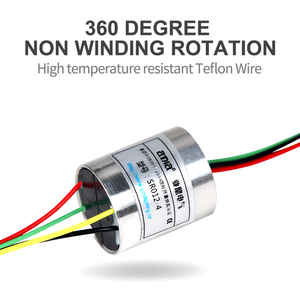 Vòng Trượt Điện Mini Cho Cuộn Ống Cuộn Trực Quan Capsule Slipring Rotary Joint 4 Kênh 2Amp Đường Kính 12.5Mm - Product Image 5