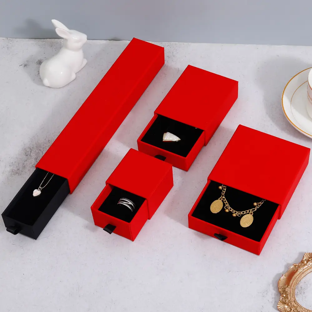 Set di gioielli spot all'ingrosso, scatole per cassetti, accessori per gioielli scatole estraibili come anelli, bracciali, orecchini, ecc.