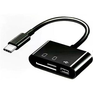 Tip-c üç bir OTG çok fonksiyonlu telefon Laptop için kart okuyucu adaptörü taşınabilir USB arayüzü SD/TF harici kart okuyucu - Product Image 4