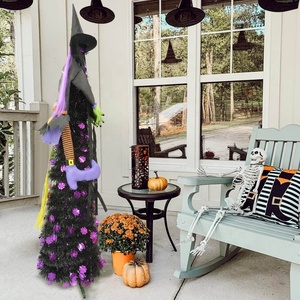 Funny and Unique 2022 Halloween Decorations Outdoor Props Crash <strong>Witch</strong> Into Tree for Halloween Party Yard - Product Image 4