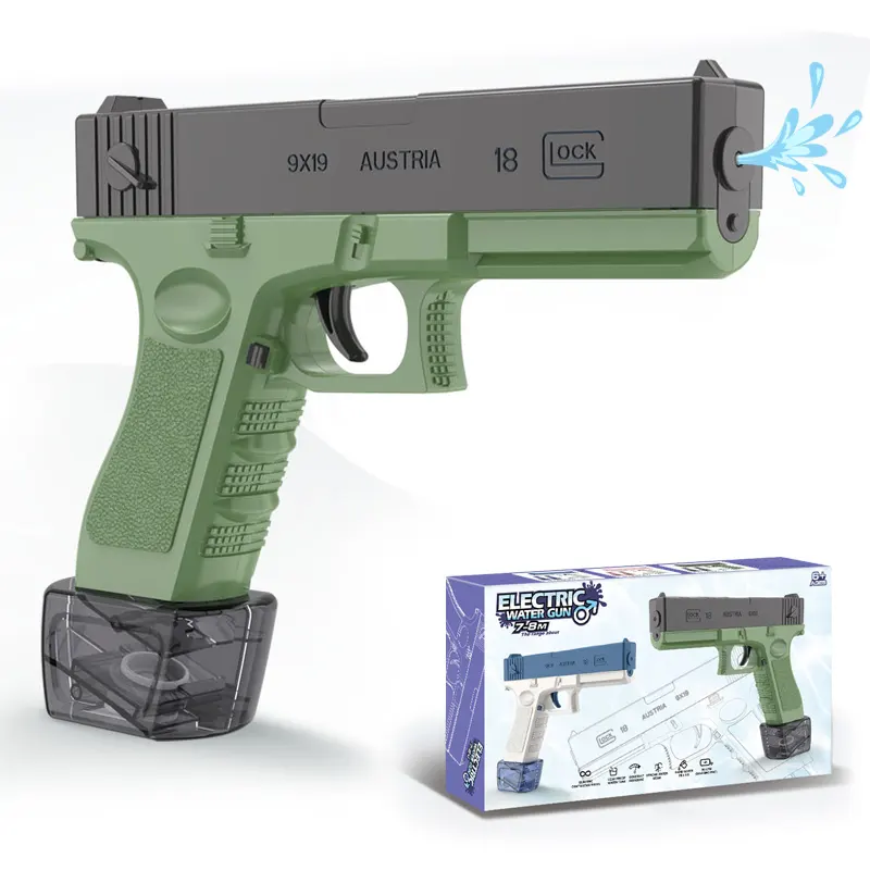 Spaß Plastik Wasser pistole Spielzeug Outdoor-Spiele Wassers chießen Spielzeug Sommer elektrische Wasser pistole Spielzeug