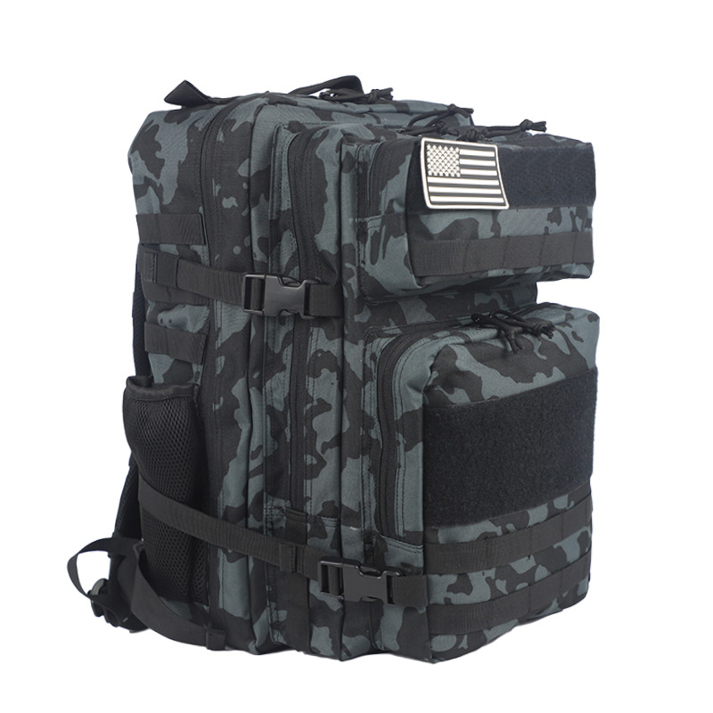 Camouflage noir et gris 45l