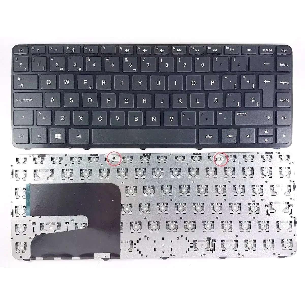 Penggantian Laptop Keyboard untuk HP 240 G2 245 G3 14-g Internal 14-r 14-n SP Tata Letak Bahasa