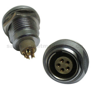 ECG 1B ซ็อกเก็ตตัวเชื่อมต่อ5พินพร้อมน็อตสองตัวเพื่อการติดตั้งที่ปลอดภัย - Product Image 1