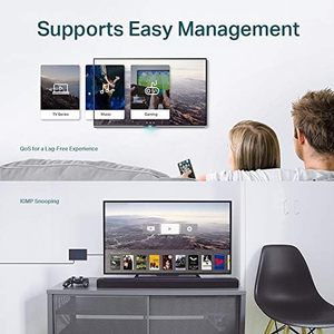 5ポートギガビットPOEマネージドスマートVLANワイヤレスデスクトップスイッチスタック可能な機能1000M伝送レート4 SFPアップリンクインターフェイス - Product Image 4