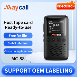 Maycall Mini nhỏ nhất Dual Sim thẻ mạng toàn cầu Wifi microphone cầm tay không dây 4 gam PoC đài phát thanh Walkie Talkie - Product Image 6