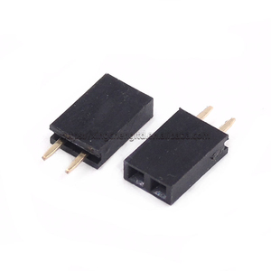 Single Row Pin Female Header <strong>Socket</strong> Pitch 2.54mm 1*2p-40p Pin Connector Black Adapter <strong>PCB</strong> Female <strong>Dc</strong> Power <strong>Socket</strong> - Product Image 2