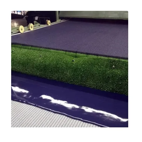 NEW ARRIVAL fashionable design artificial grass floor mat making machine sports home kindergarten usage grass production line