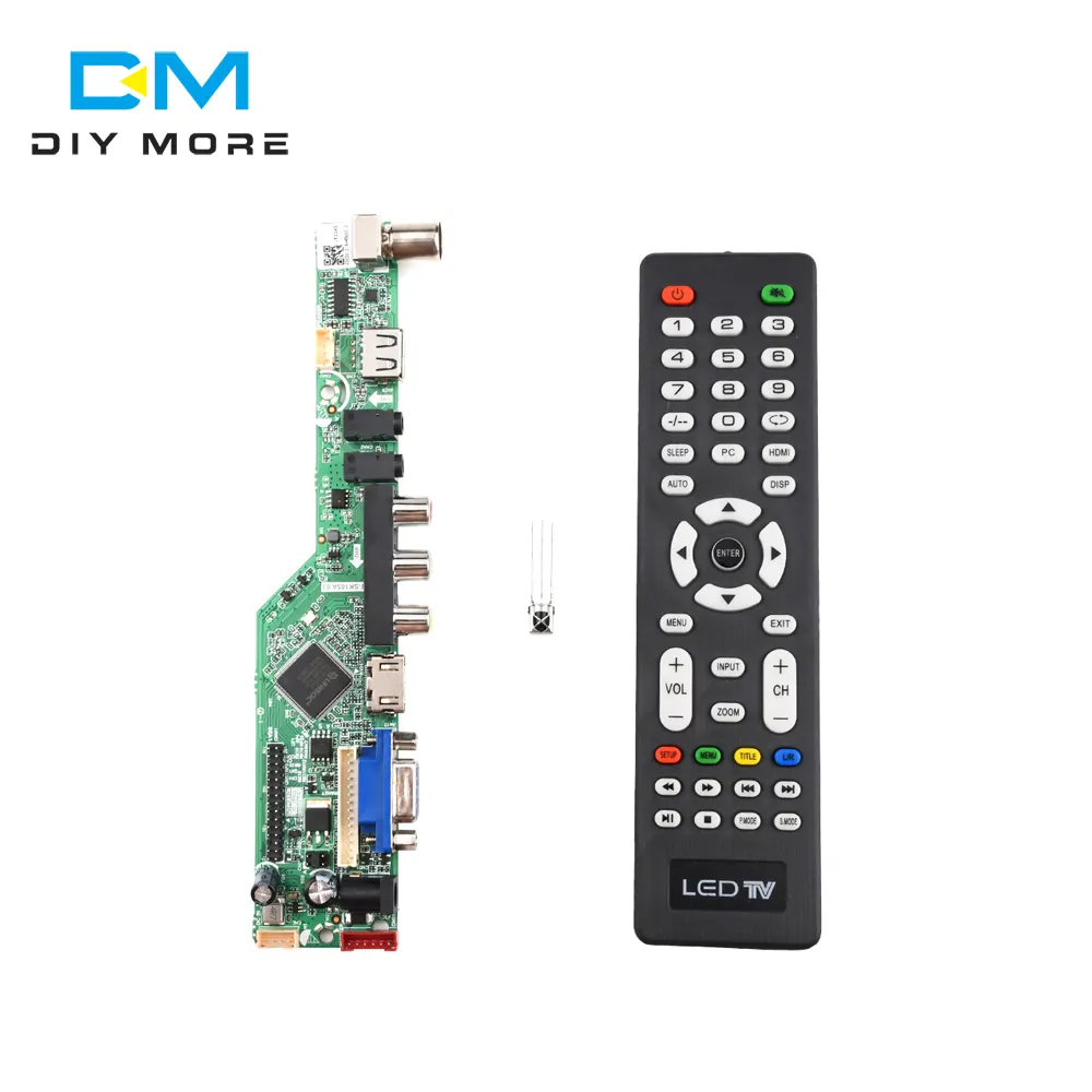 새로운 범용 LCD 컨트롤러 보드 해상도 TV 마더 보드 VGA/H-DMI/AV/TV/USB H-DMI 인터페이스 드라이버 보드